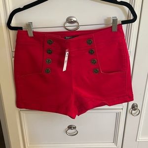 NWT Express High Waisted Red Sailor Shorts